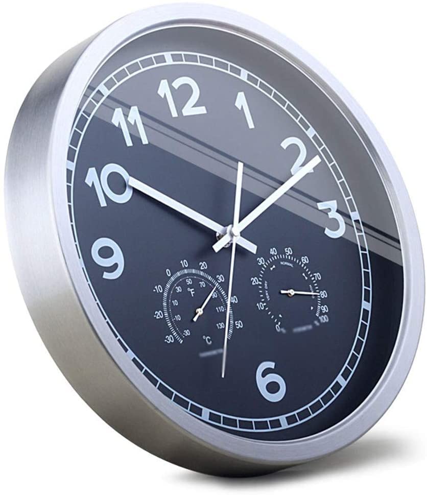 Horloge murale maison anti-humidité avec thermomètre intégré