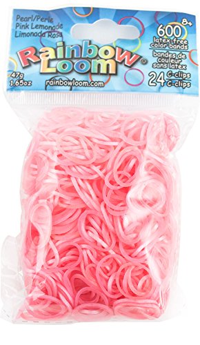 Rainbow Loom® Persian Collection: Pink Lemonade Rubber Bands with 24 C-Clips (600 Count)