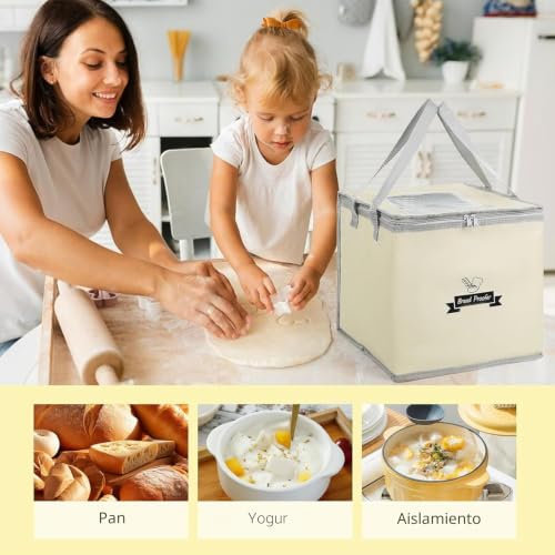 Miniatura 7 de Caja De Fermentación Para Hacer Pan, Armario De Fermentación Plegable Con Temperatura Ajustable Y Temporizador, Madre Gabinete Para Hornear Pan, Yogur