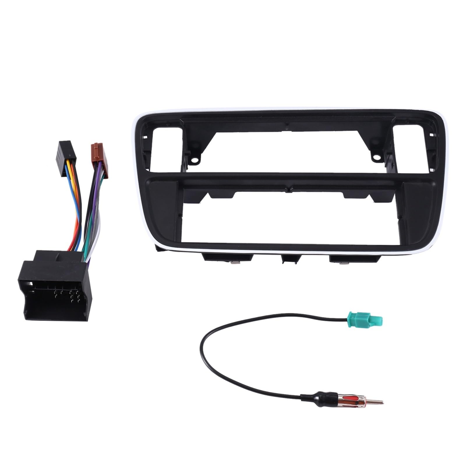 Kit De Tablero Coche Un Solo DIN Arnés Marco Antena Panel Radio Fascia para Seat para MII 2012+