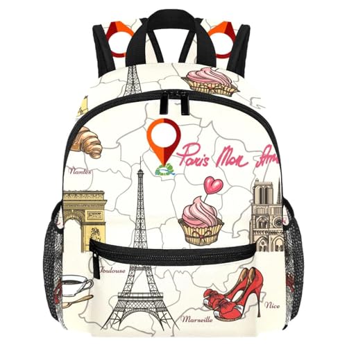 Sac à dos léger avec poches bouteille Paris Tour pour le quotidien
