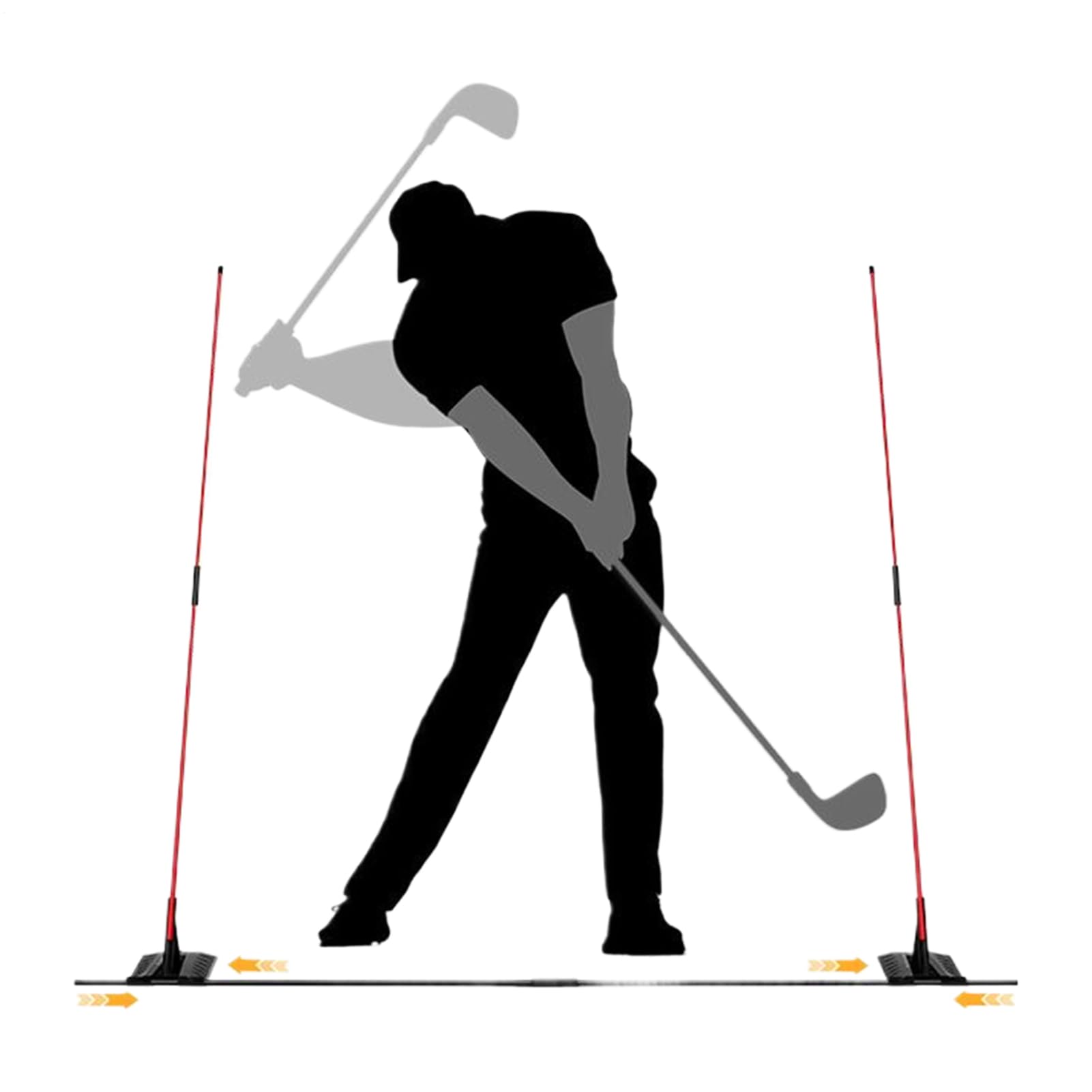 Bâtons d'alignement de golf haute résistance pour débutants - 8