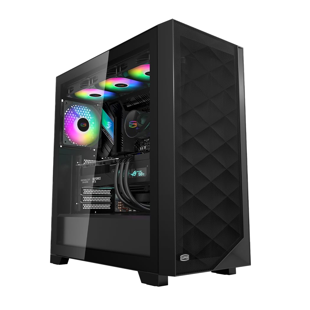Amazon.co.jp: PCCOOLER CPS - C3D510 ARGB ブラック - ARGBファン3台