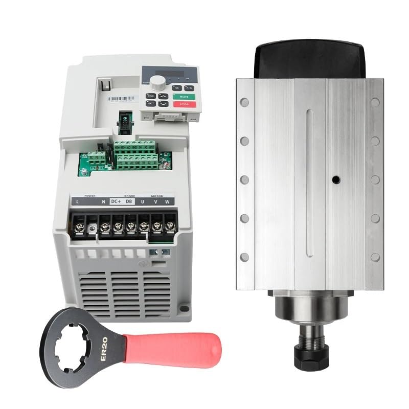 3,5 kW 220 V 18000 obr./min 300 Hz chłodzony powietrzem zestaw kołków kołnierzowych z przetwornicą częstotliwości i kluczem trzpieniowym ER20