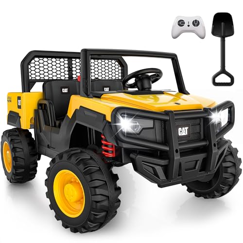 ANPABO Licensed Caterpillar Ride On Dump Truck, 24V Ride On