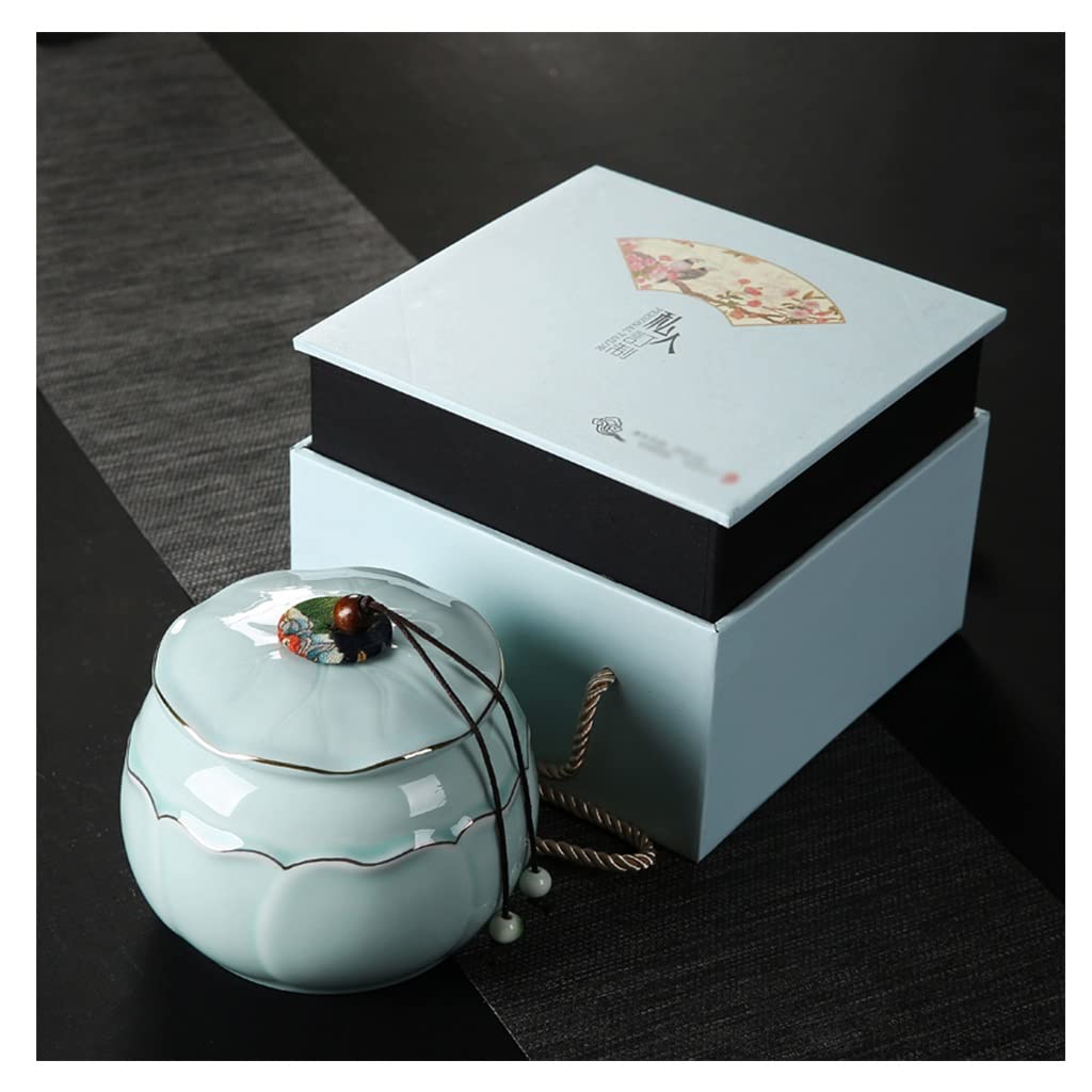 Barattoli per Il tè Barattolo per Alimenti in Ceramica con Coperchio ermetico, Confezione Regalo ermetica per la casa in Stile Nappa per caffè, tè, condimenti, Cereali, Zucchero -