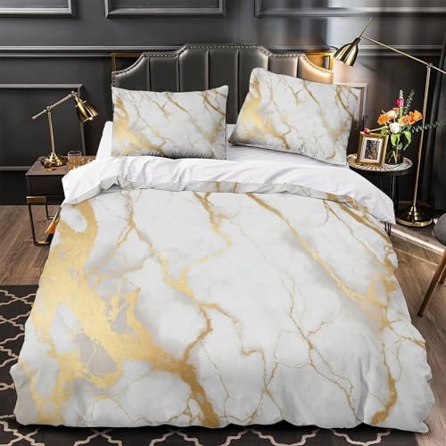 Housse de couette microfibre confortable et respirante parure lit 3 pièces