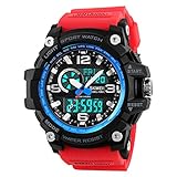 Mens Analog Digital Watch LED 50M Waterproof Outdoor Sport Watches Military Multifunction Casual...