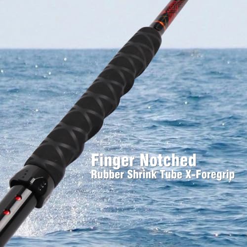 Caña de Pescar Fiblink Modelo DE 6 pies Trolling Negra miniatura 3