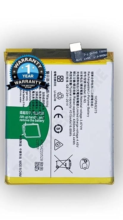 Image of THE BATTERY STORE OriginaI B-N3 Battery for Vivo X50 Pro Battery with 1 Year Warranty****(NN194)