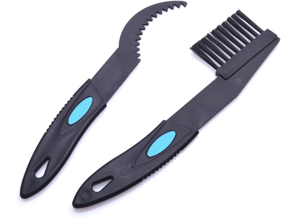 PedGeo(TM) New Arrival 2pcs Cycling Mountain Bike Bicycle Chain Wheel Flywheel Clean Brush Crankset Cleaning Kit Cleaner Scrubber Tool Set