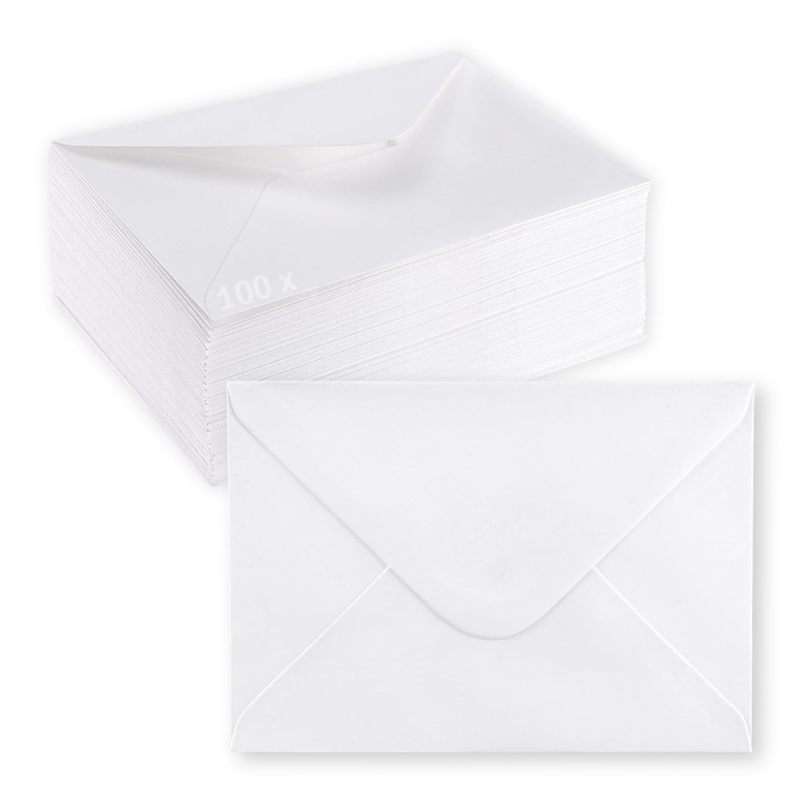 Florence Enveloppes 16,2 x 11,4 cm - Blanc - 100 pcs - 120 g/m² - Enveloppes Auto-Adhésives pour Faire Part de Mariage, Cartes Postales, Invitations, Cartes de Vœux