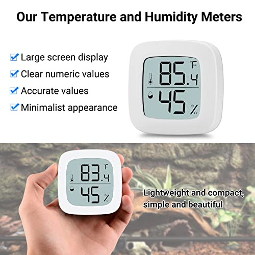 Aggforbl Digital Display Reptile Terrarium Thermometer Hygrometer High-Accuracy Reptile Tank Thermometer And Hygrometer Suitable For Reptiles And Amphibians #TOP2
