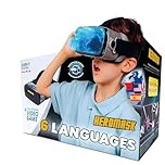 VR Headset for Kids 5-12 + Games to Learn 6 Languages ― Gift for Birthday or Christmas that gets Boys & Girls excited about Spanish, Chinese & more through Virtual Reality Gaming