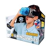 HeroMask VR Headset ＋ Language Games — Gift for Kids 5–12 — 300+ Words, 6 Languages: Spanish, English, Chinese & More | Award-Winning Virtual Reality Educational Toy for Birthday or Christmas