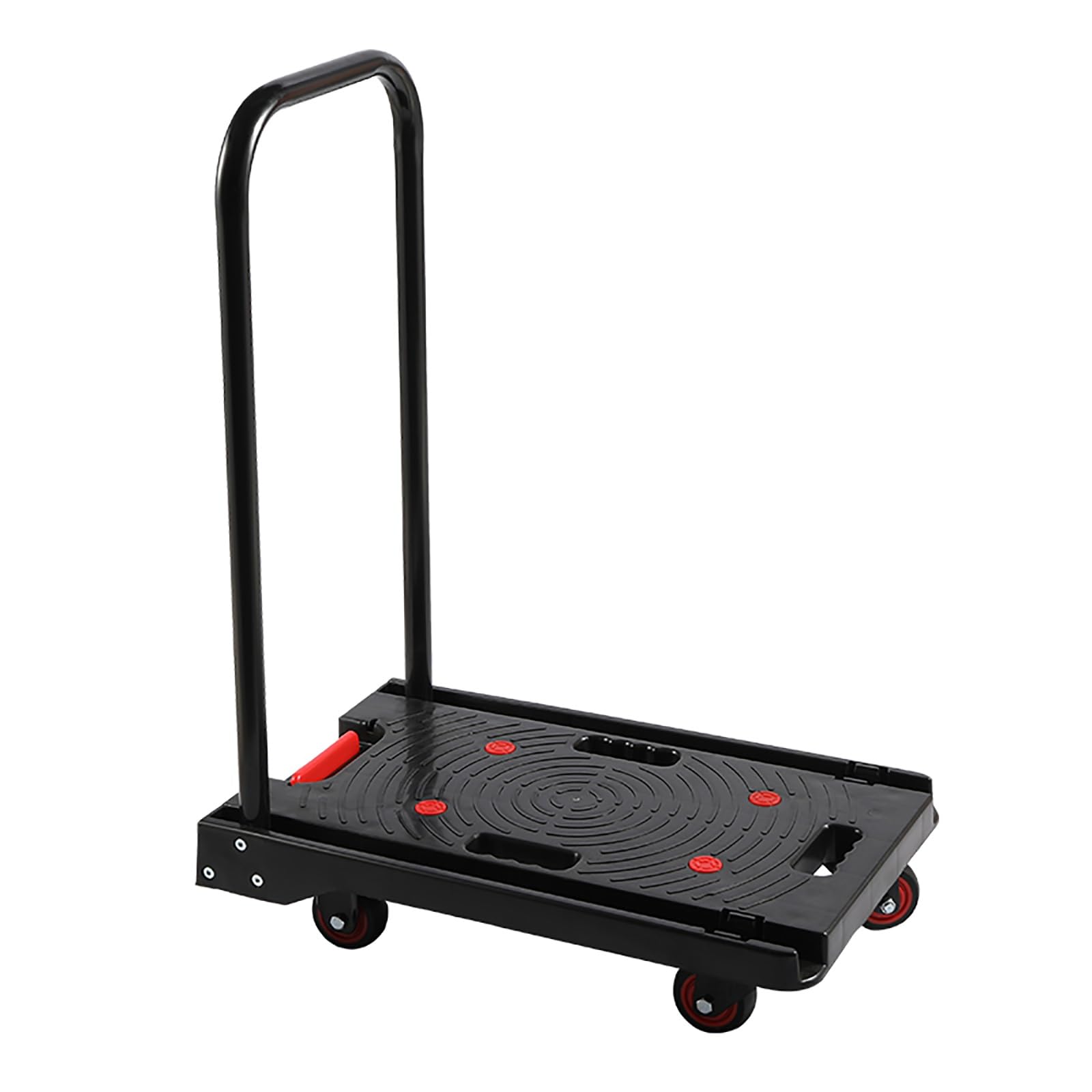 LKLNKVL Handcart, Load Capacity 150kg/330lbs, Lightweight and Portable, Save Space, for Shopping/Camping/Moving(Black)