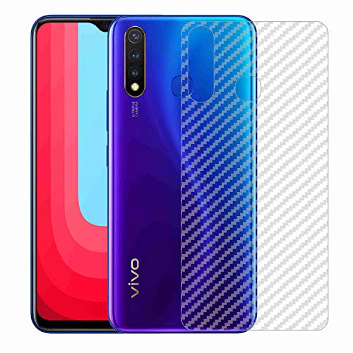 Image of Compatible with Vivo U20 Back Screen Protective Film Carbon Fiber Skin Transparent Screen Guard Sticker