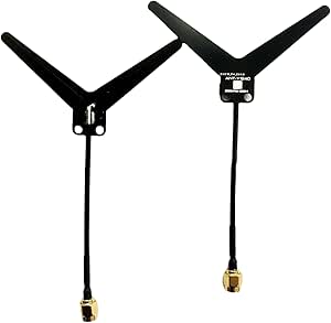 Lot De 2 Antennes DIPOLE FPV ANT-Y1240 1,2 GHz 1,3 GHz 3 DBi DIPOLE FPV Pour Drone RC Lunettes Moniteur émetteur Récepteur VTX