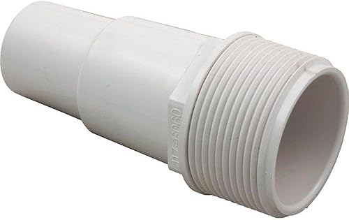 Waterway Plastics 806105085993 W Adaptador de manguera de 1 1/2 pulgadas Mpt X (1 1/4"/1 1/2")