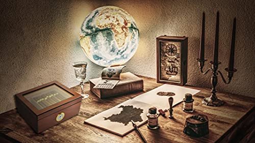 Ducihba Cigar Humidors Storage 25-50 Cigars Box, Tempered Glass Top Display, Handcraft Spanish Cedar Wood Cigar Case With Divider, Humidifier And Hygrometer, Gift For Man, Sapele Cherry #TOP1