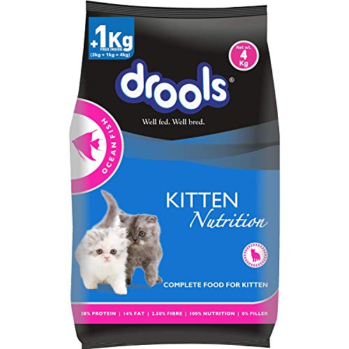 8% OFF on Drools Kitten(1-12 Months) Dry Cat Food, Ocean Fish, 4kg (3kg + 1kg Food Free Inside) 8% OFF on Drools Kitten(1-12 Months) Dry Cat Food, Ocean Fish, 4kg (3kg + 1kg Food Free Inside)