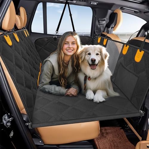 Back Seat Extender for Dogs, Dog Car Seat Cover Hard Bottom, Pet Seat Cover with Mesh Window, Dog Seat Covers for Car Travel Camping, Dog Hammock for Car, Truck, Dog Trunk Cover for SUV Back Seat Extender for Dogs, Dog Car Seat Cover Hard Bottom, Pet Seat Cover with Mesh Window, Dog Seat Covers for Car Travel Camping, Dog Hammock for Car, Truck, Dog Trunk Cover for SUV
