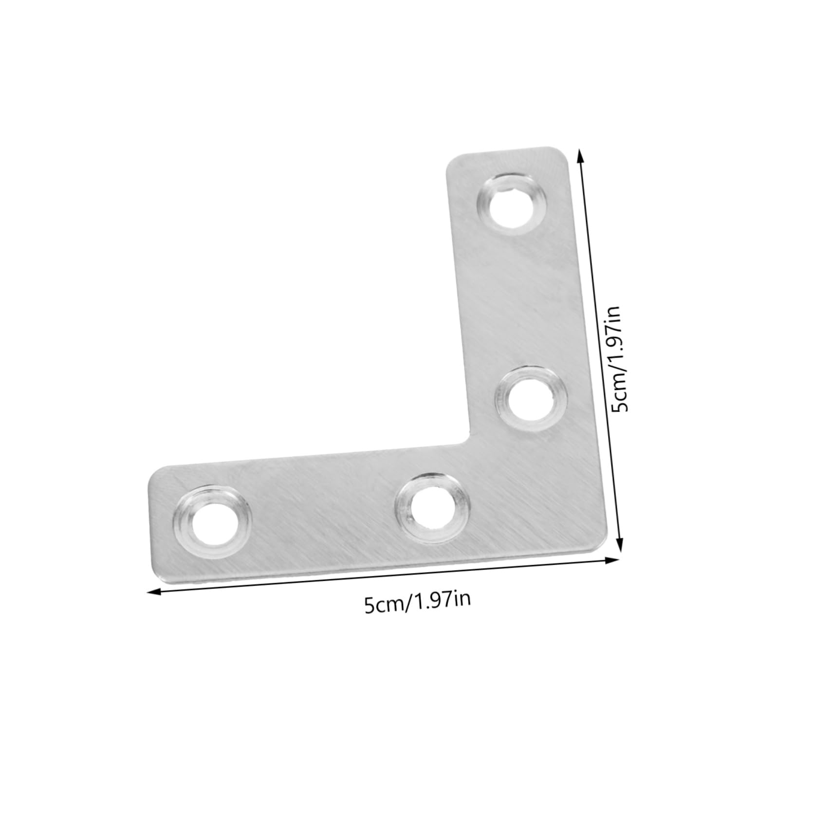 Artibetter 108piezas Soporte De Ángulo De Inoxidable Escuadras Resistentes Para Muebles y Construcción