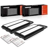 A-Premium 2-PC Engine Air Filter Compatible with Honda Accord 2003-2007 & Acura TSX 2004-2008, L4