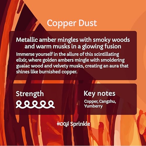 Image of KOOJI Sprinkle - Car & Home Perfumes - Copper Dust 30 ML | Premium Freshener - Metallic Amber, Smoky Woods & Warm Musks | Long-Lasting Aroma for Car, Home, Office - Up to 60 Days