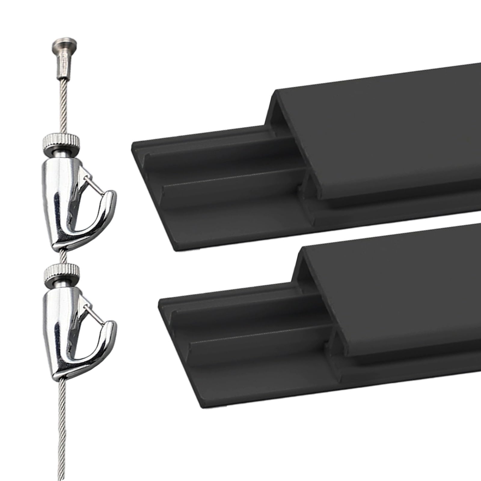 Kit de piste de présentation artistique sans clou pour un réarrangement facile, parfait pour les galeries, les expositions et la décoration de la maison
