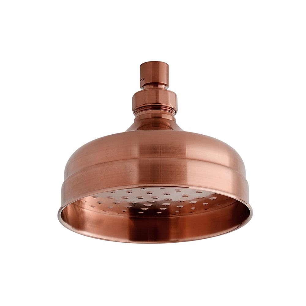 Milano Brushed Copper Elizabeth 155Mm Round Rainfall Shower Head