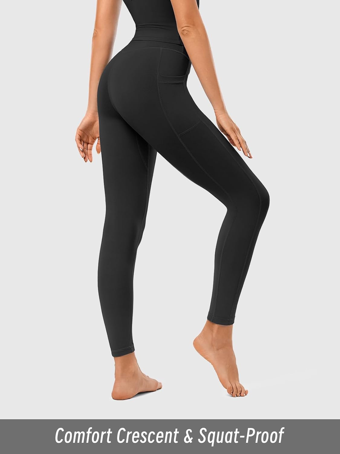 Women High Waisted Yoga Leggings with Pockets, Squat-Proof Workouts Pants, Tummy Control for Gym, Athletic Wear - Image 4