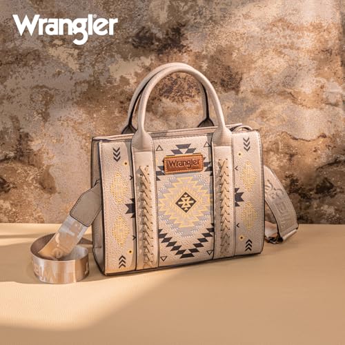 Image of Wrangler Tote Bag for Women Western Purse and Aztec Satchel Handbag