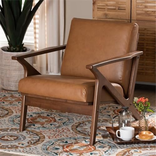 Sillón lounge moderno marrón miniatura 2