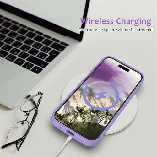 Image of ArmourPro Silicone Back Case for iPhone 16, Soft-Touch Case | Voilet
