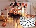 FUULOXE Halloween Bat Storage Basket with Handles Open Gifts&Candy Spooky Basket stuffers for Kids Baby Collapsible Women Organizer Bins Toys Boxes for Shelves Home Office