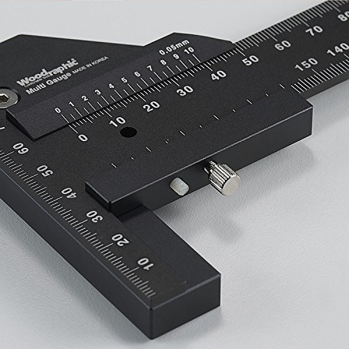 Woodraphic Professional Dual Function Scriber Gauge for Measuring and Marking - All in One Aluminum Steel Framing Tool for Professional Carpentry Use - 8 inch Imperial - Thumbnail 6