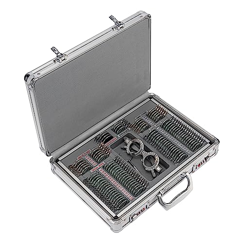 AISITESY Juego de lentes de prueba 104, equipo de optometría óptica, juego de lentes de prueba sin marco JS-104