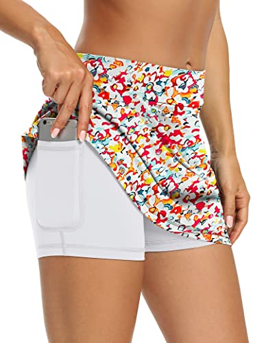 Image of LouKeith Tennis Skirts for Women Golf Athletic Activewear Skorts Mini Summer Workout Running Shorts with Pockets