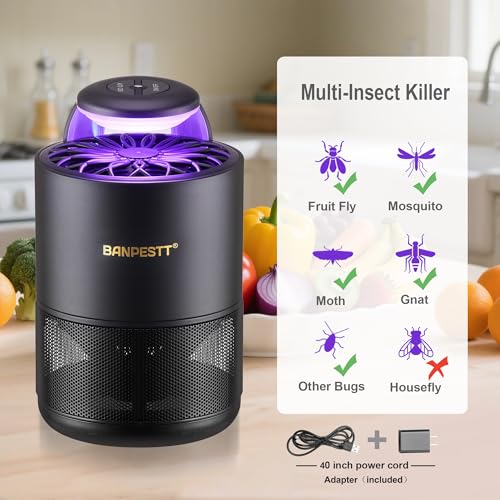 BANPESTT Automatic Insect Trap: Dusk-to-Dawn Sensor and Powerful Suction Quiet, Non-Zapper - image 2