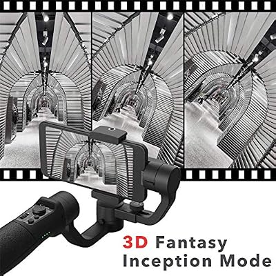 hohem 3-Axis Gimbal Stabilizer for iPhone 13 12 11 PRO X XR XS Smartphone with 3D Inception Sport Mode Object Face Tracking Motion Time-Lapse Quick Balance Handheld Gimbal for Vlog Youtuber Live Video