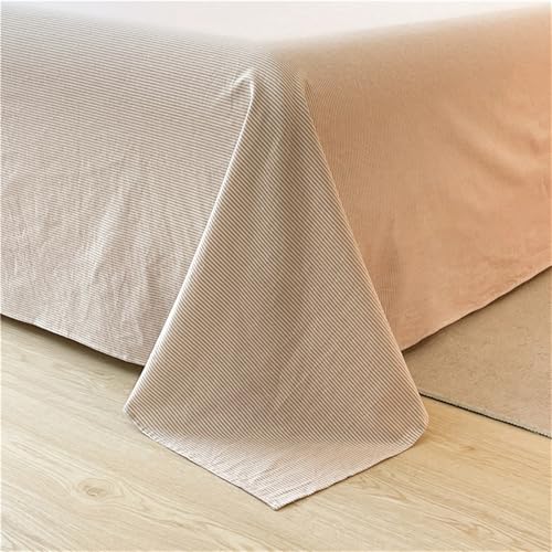 Drap plat polycoton linge de lit drap de dessus crème 240x250cm sans élastique - 5