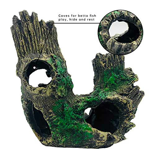 Gsd Treetrunk Decoration Fish Tank Ornaments Resin Tree Trunk Fish Tank Accessories For Aquarium Landscape Decor, Wreck Trunk X 1Pc #TOP3