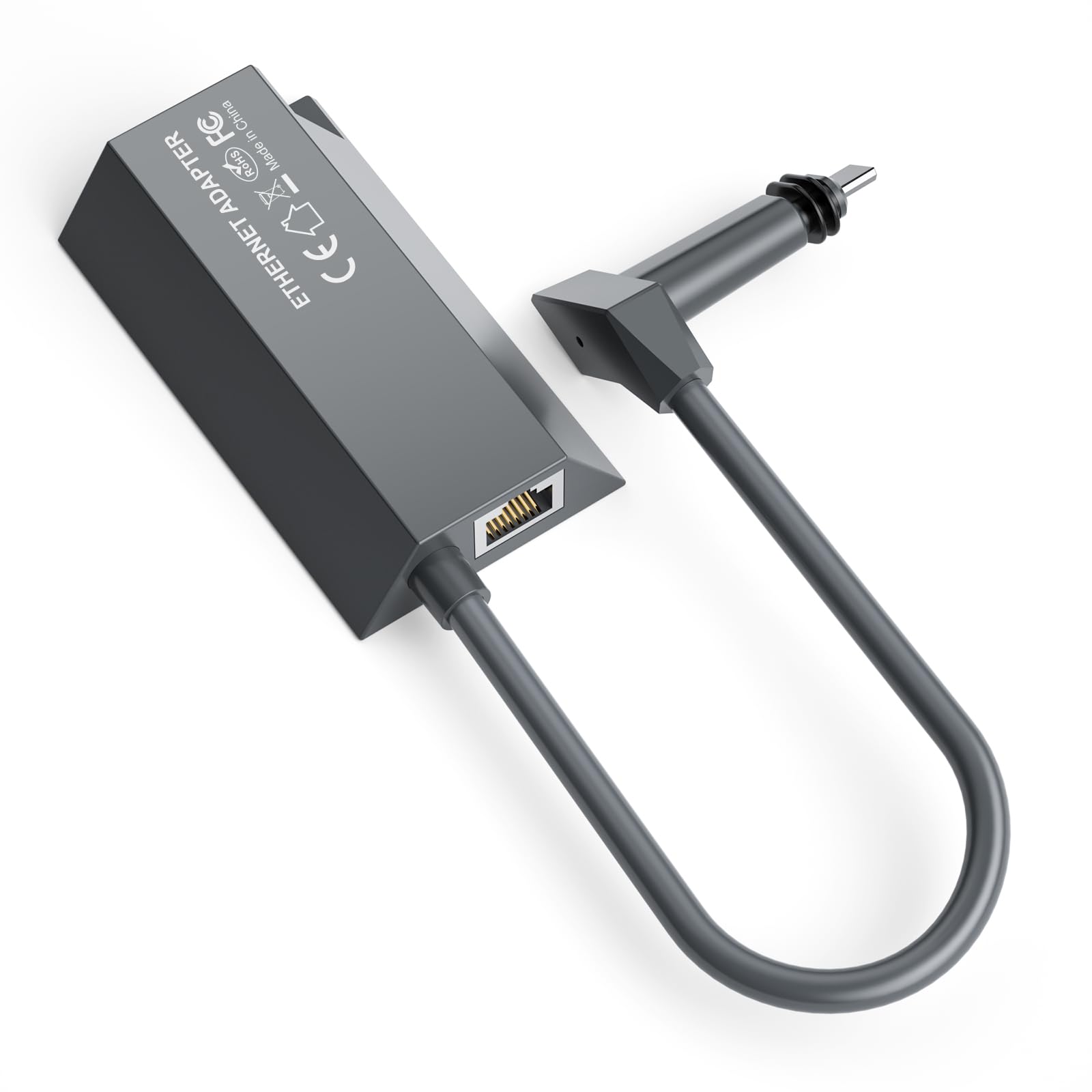 Starlink Ethernet Adapter for Starlink Standard Actuated Gen2, Starlink Gen 2 Ethernet Adapter to RJ45 Wired External Stable Network Connectionfor Starlink Satellite Rectangle Dish