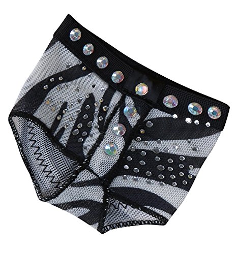 BELLYQUEEN Almohadillas de Baile Descalzo Zapatillas Gimnasia Ballet Tanga Pie Protectora Metatarso Belly Dance - Cebra M 36-37