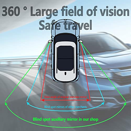 Version Hd Auxiliary Blind Spot Mirror For Car,Paste In Type360°Rotatable Wide Angle Convex Mirror,Universal Automotive Exterior Accessories #TOP3