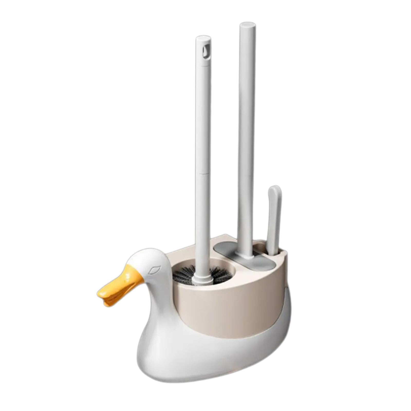 Compact Wall Mounted Toilet Brush Holder Set for Space Saving Bathroom, Stainless Steel Rustproof Design Creative Toilet Brush and Holder Set