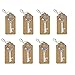 DerBlue 60 PCS Key Bottle Openers,Vintage Skeleton Key Bottle Opener,Skeleton Key Bottle Openers Wedding Favors Antique Rustic Decoration with Heart shaped kraft paper label card (Silver-3)