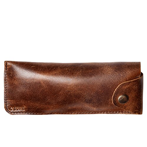L Bohe Special Sleek Eyewear Cover from Collection- “Iprotect”, Handcrafted and made with Naturally Treated Leather(Brown)
