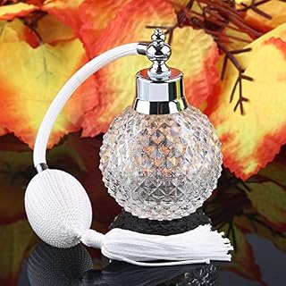 None Branded YangLand 1pcs 100ml Vintage Crystal Perfume Bottle Spray Atomizer Glass Bottle Lady Gift (White B)